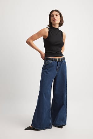 Extra Wide Leg Denim Outfit