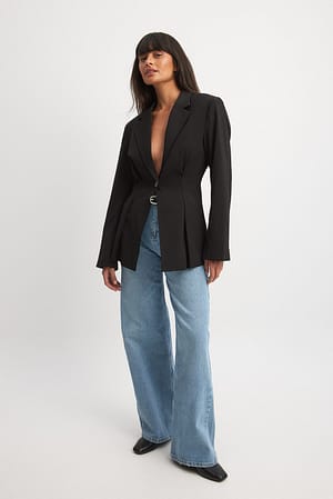 Fitted Waist Blazer Outfit