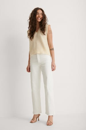 Levi's Ribcage Straight Ankle Cloud Over Outfit