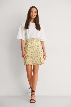 Mini Slit Skirt Outfit