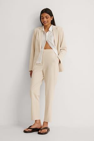 Tapered Suit Pants Outfit