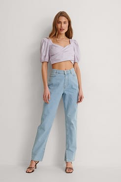 Cotton Cropped Top Outfit.