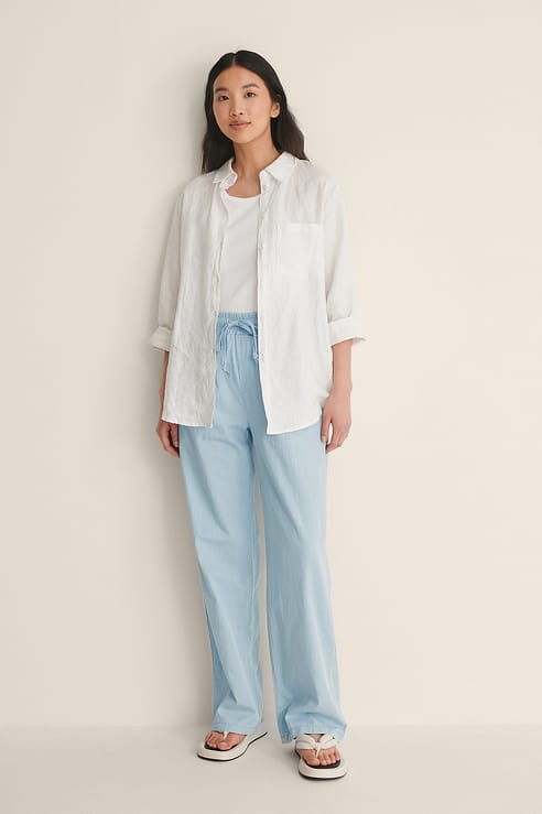 Linen Shirt White | na-kd.com