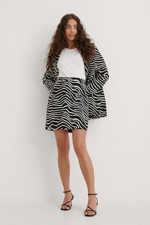 Zebra Skirt Outfit.