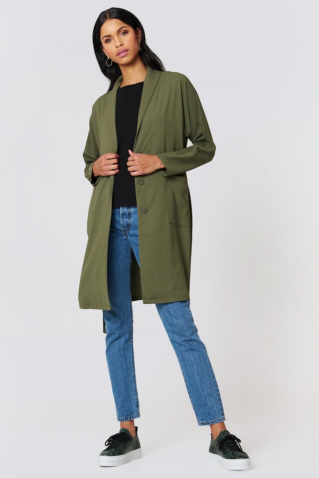 Denim Jeans with Oversized Blazer