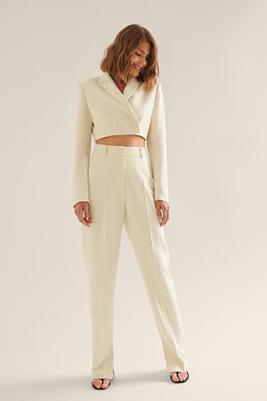 Side Slit Trousers Outfit.