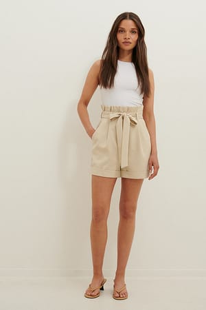 Tie-Waist Shorts Outfit.