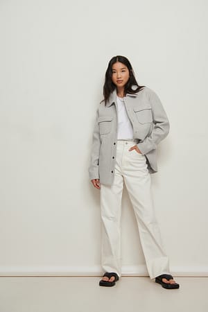 Press Button Overshirt Outfit