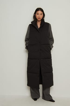Maxi Padded Vest Outfit