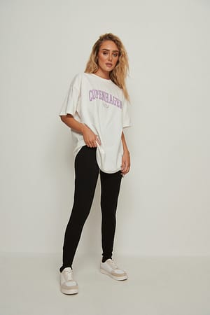 City Print Oversized Tee Outfit