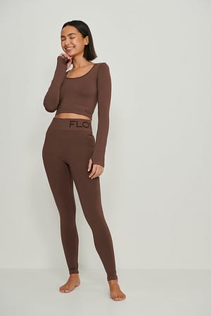 Seamless High Waist Tights Outfit.
