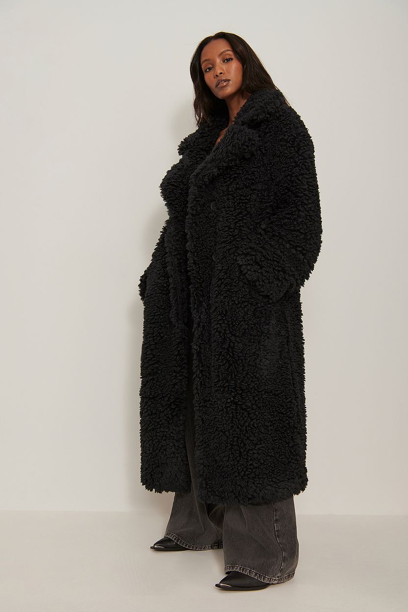 Erstaunlich Mantel Oversize Schwarz Bild