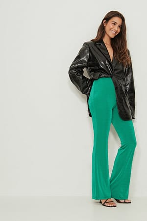 Elastic Waist Jersey Pants Outfit