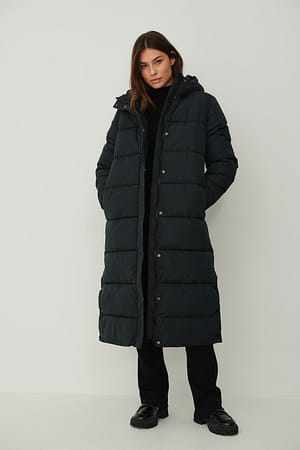 Long Padded Jacket Outfit.