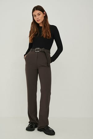 Straight Suit Pants Outfit.