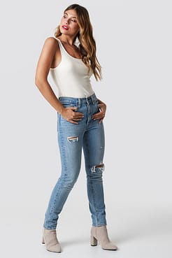 Ribbed Tank X Denim Outfit