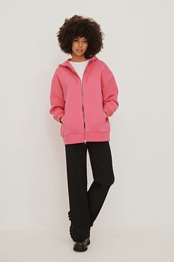 Organic Oversized Zip Hoodie Outfit