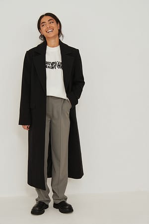 Long Tailored Coat Outfit