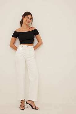 Off Shoulder Top Outfit.
