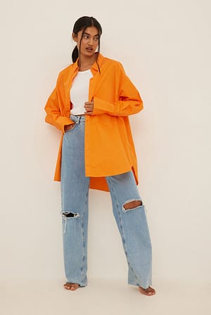 Oversized LS Pocket Shirt Outfit