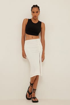 Tie Back Cropped Top Outfit.