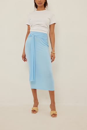 Belt Detail Midi Skirt Outfit