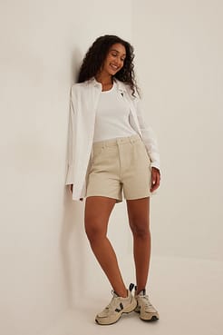 Cargo Denim Shorts Outfit