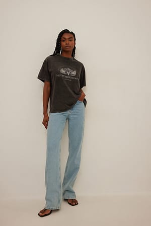 Rocky Mountains Oversized Tee Outfit