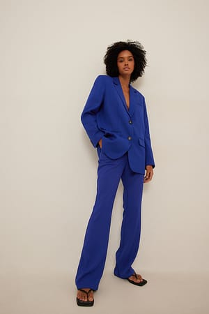 Flare High Waist Suit Pants Outfit