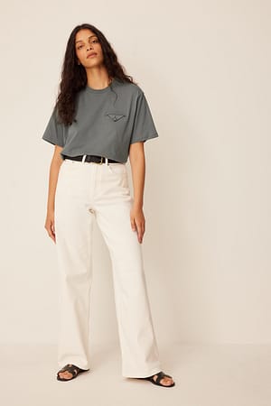 Pocket Detail T-shirt Outfit