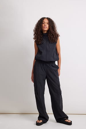 Recycled Pocket Detail Trousers Outfit