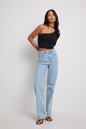 One Shoulder Choker Top Outfit