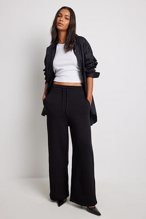 Brushed Straight Leg Sweatpants Outfit