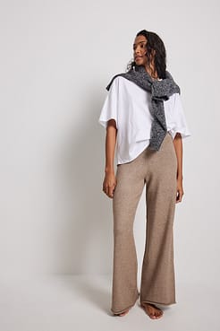 Wide Knitted Pants Outfit