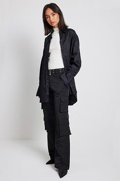 Belted Utility Cargo Pants Outfit