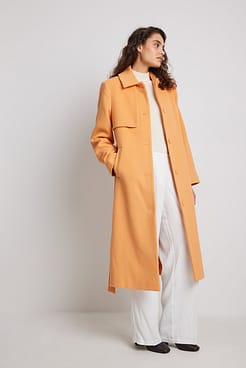 Wool Blend Oversize Coat Outfit
