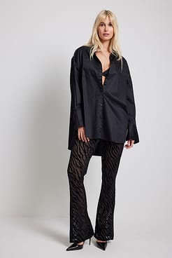 Burn Out Mesh Trousers Outfit