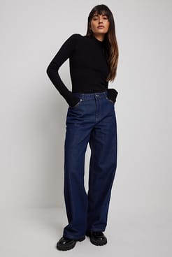 Turtleneck Long Sleeve Top Outfit