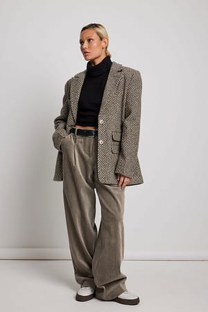 Tweed Blazer Outfit,