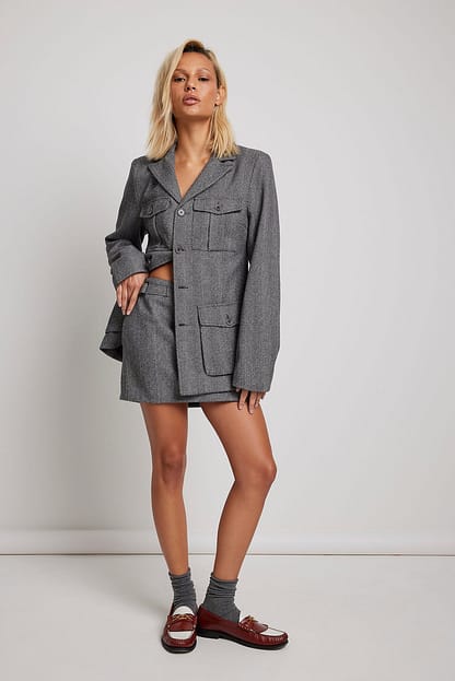 Grey Multi Tweed Jacket