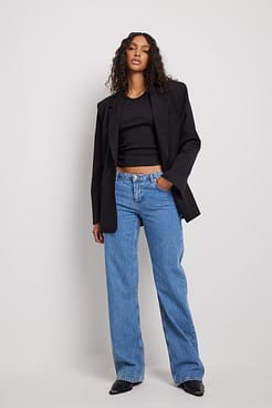 Super Low Waist Y2K Jeans Outfit