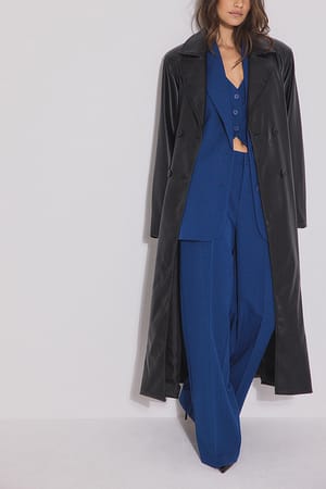 Mid Waist Oversized Suit Trousers Outfit