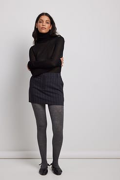 Pinstripe Skirt Outfit