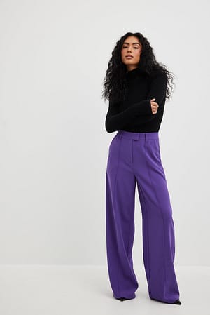 High Waisted Suit Trousers Outfit.
