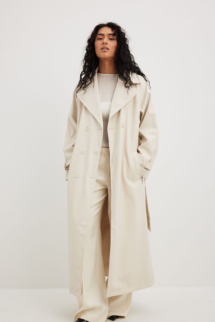 BUTTON DETAILED TRENCHCOAT