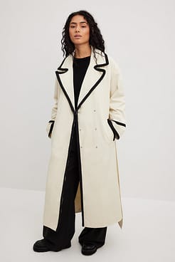 Braided Detail Trench Coat Outfit.