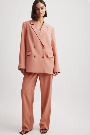 Wide Pleated Suit Pants Outfit