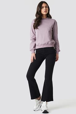 Purple Basic Sweater.