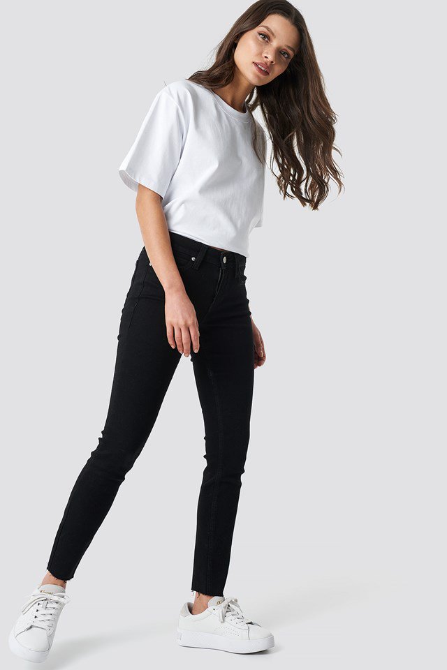 Super Skinny Ankle Jeans Black Outfit