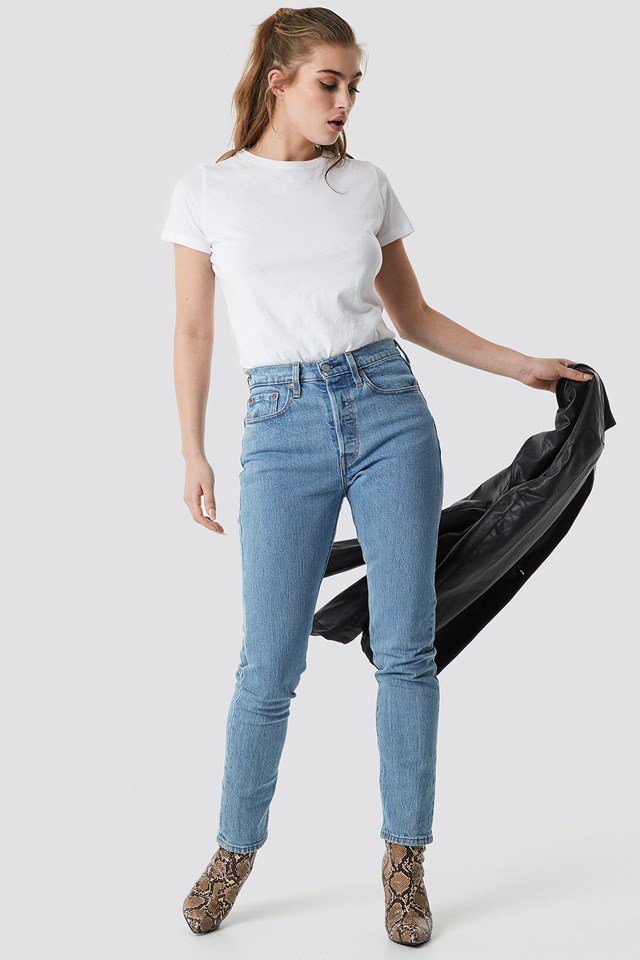 501 Skinny Jeans Blue Outfit